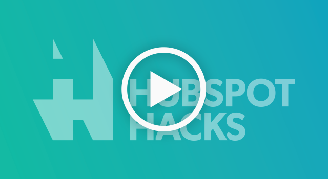 Graphic with the logo for HubSpot Hacks