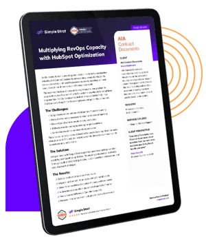 Mockup of AIA Case Study on an ipad