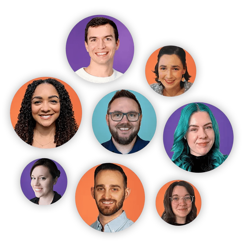 Collage of HubSpot Specialists at Simple Strat