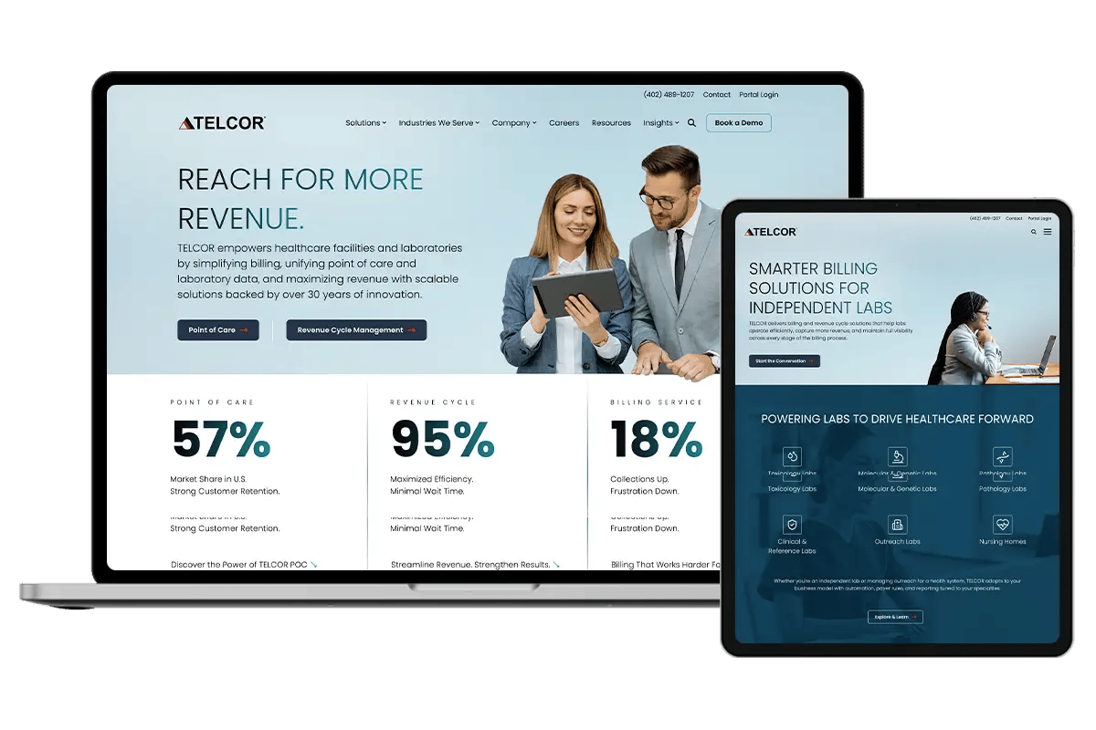 Mockup of the Telcor website