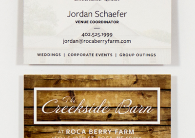 Creekside Barn | Business Cards