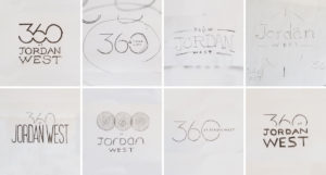 360 at Jordan West logo sketches