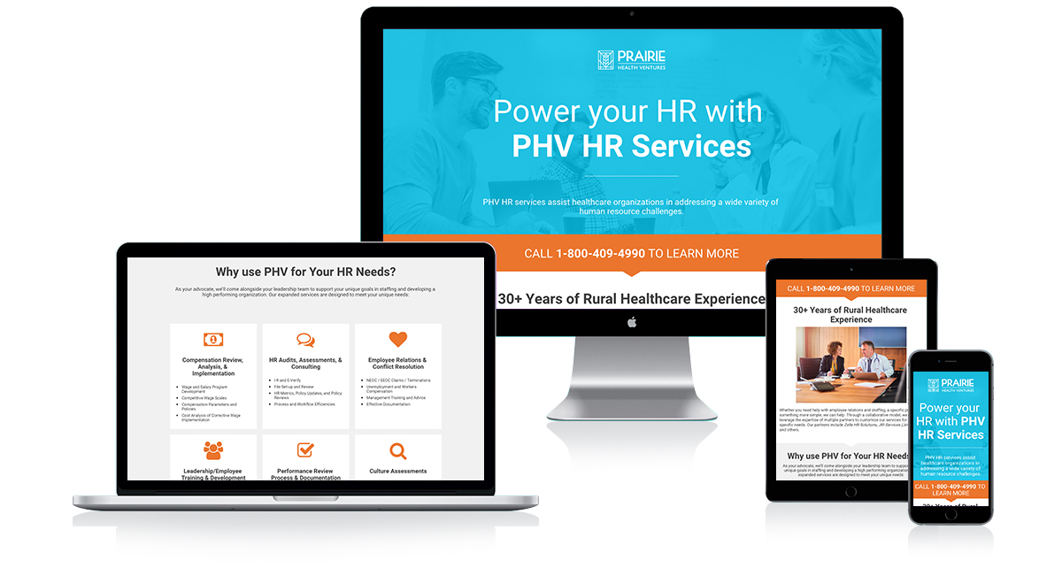 Prairie Health Ventures HR Landing Page